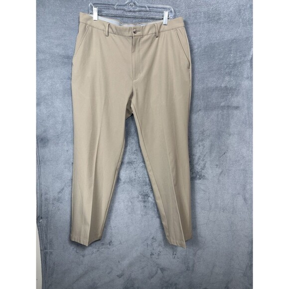 Greg Norman Men's 36x30 Tan Khaki Flat Front Golf Chino Pants M - Picture 2 of 16
